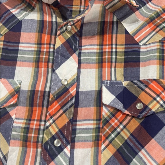 Vintage Y2K Wrangler Plaid Pearl Snap Western Shirt Medium - Picture 3 of 7